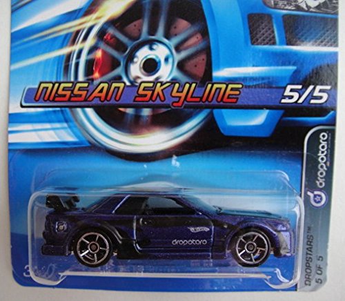 Amazon.com: Hot Wheels DROPSTARS 5/5, Dark Blue Nissan Skyline #60